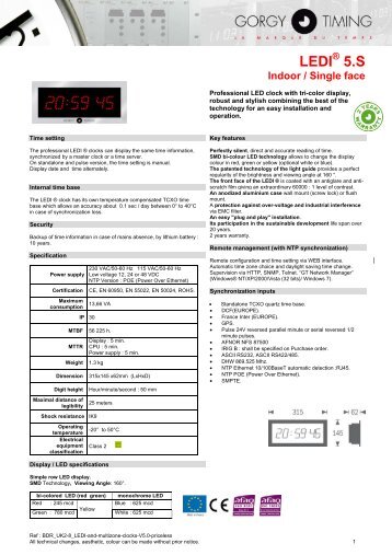 LEDI 5.S - Gorgy Timing