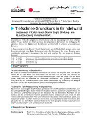 Tiefschnee Grundkurs in Grindelwald - Diamir