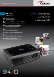 DS316 Ficha Producto - Optoma