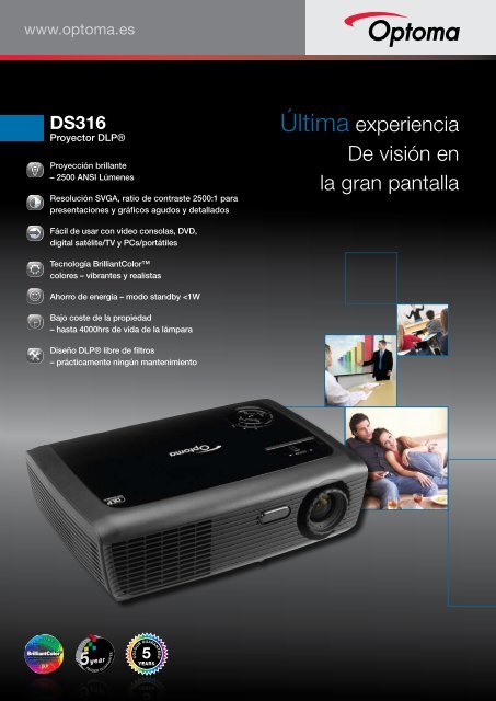 DS316 Ficha Producto - Optoma