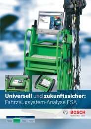 Fahrzeugsystem-Analyse FSA - Bosch - Werkstattportal