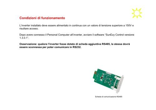 Procedura adeguamento SunEzy alla Delibera ... - Schneider Electric