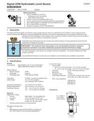 2250 Hydrostatic Level Sensor - Peterss