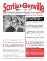 These stories are - Scotia-Glenville Central School District