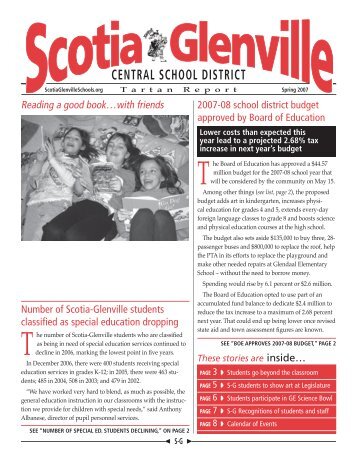 These stories are - Scotia-Glenville Central School District