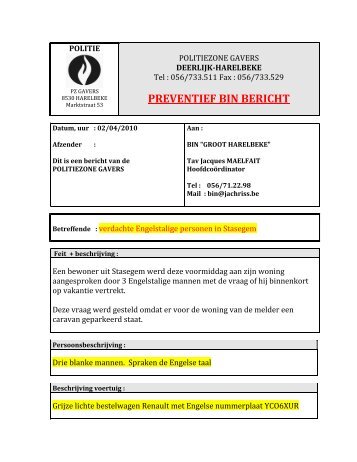 02/04/2010 - Verdachte Engelstalige personen in Stasegem