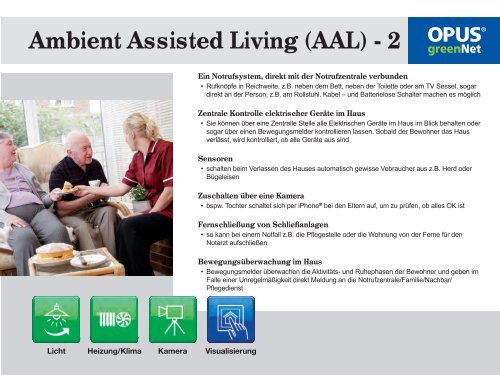 Ambient Assisted Living (AAL) - OPUS Schalter