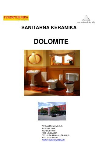 cenik DOLOMITE ( termotehnika ) - Termotehnika d.o.o.