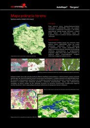 Mapa pokrycia terenu - Geosystems Polska Sp. z o.o., Warszawa