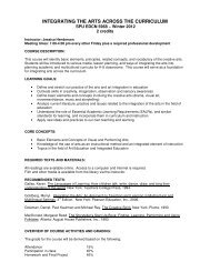 Arts Integration Syllabus 2012 - IslandWood