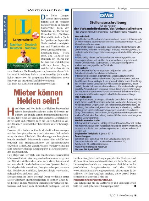 Mieter Konnen Helden Sein Deutscher Mieterbund