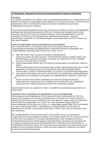 Samenvatting / Management Summary ... - VNO-NCW