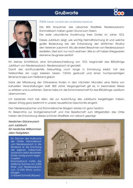 Festschrift - Historischer Verein Lebach EV