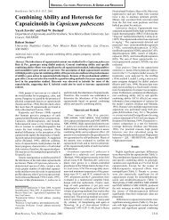 Combining Ability and Heterosis for Capsaicinoids in Capsicum ...