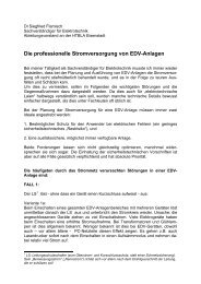 Professionelle Stromversorgung von EDV-Anlagen