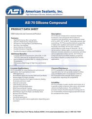 ASI 70 Silicone Compound - American Sealants, Inc.