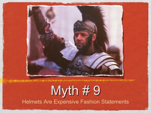 Helmet Mythbusters