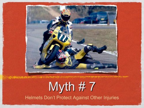 Helmet Mythbusters