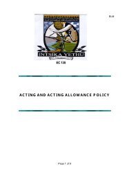 acting and acting allowance policy - Intsika Yethu Municipality