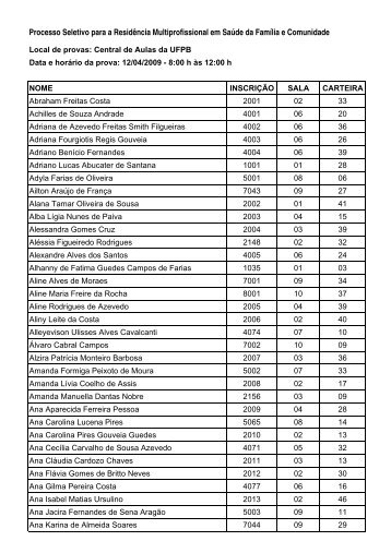 local - data - horÃ¡rio das provas - CCS