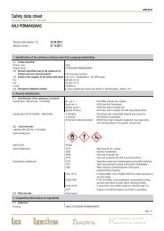 Safety data sheet - Lex doo