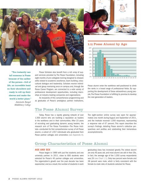 The 2012 Posse Alumni Report - The Posse Foundation