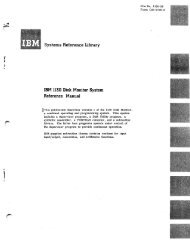 IBM 1130 Disk Monitor System Reference Manual Systems ...