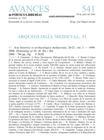 ArqueologÃ­a medieval 51 - PÃ³rtico librerÃ­as