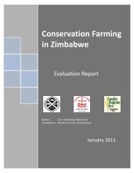 Conservation Farming in Zimbabwe - Evaluation Report. - Canadian ...