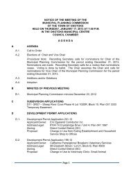 development permit applications - Town of Okotoks