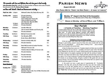 Parish News - Salthill Parish