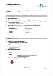 Sicherheitsdatenblatt - Monopol Colors