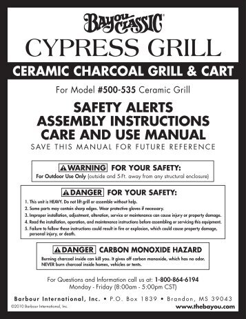 CYPRESS GRILL - Bayou Classic