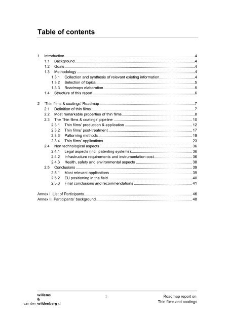 'Thin films & coatings' Roadmap - Nano Mahidol