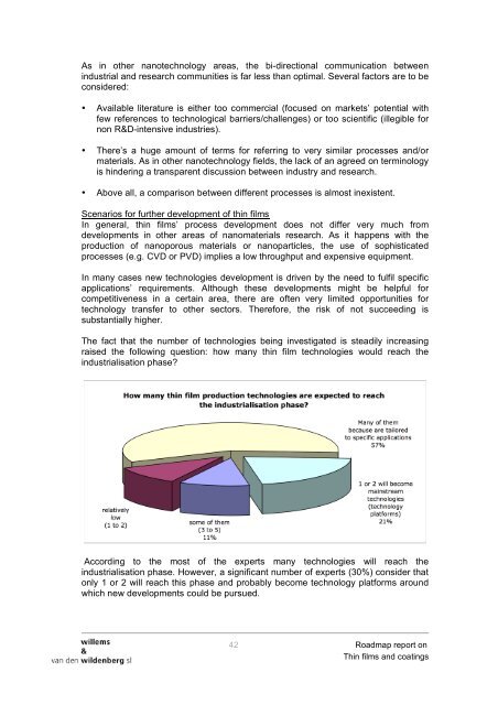 'Thin films & coatings' Roadmap - Nano Mahidol