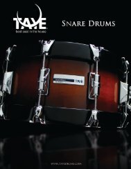 Snare Drum Brochure - Taye Drums