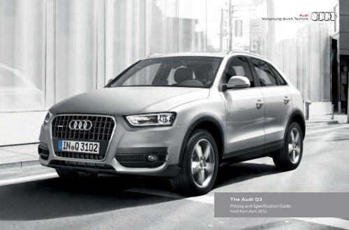 Audi Q3 technical data - Ridgeway Group