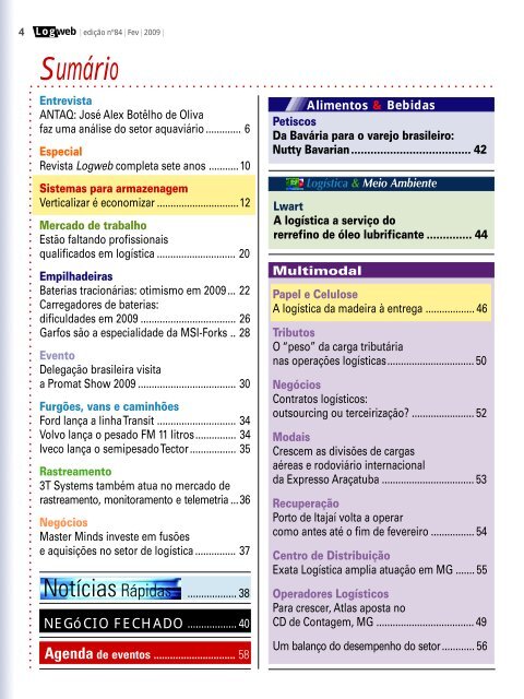 EdiÃ§Ã£o 84 download da revista completa - Logweb