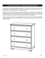 4 Drawer dresser (5522) - Assembly and Operation ... - DaVinci Baby