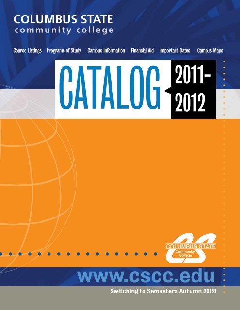 2011-2012 Catalog - Columbus State Community College