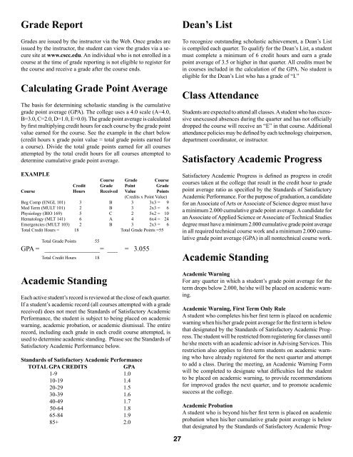 2011-2012 Catalog - Columbus State Community College