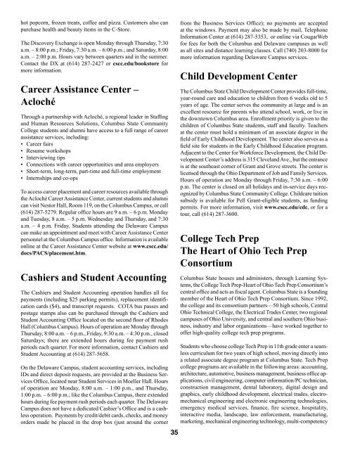 2011-2012 Catalog - Columbus State Community College