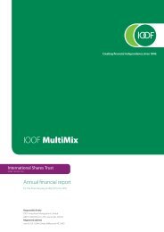 IOOF MultiMix International Shares Trust