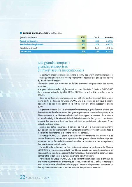 Decembre 2011 - Banque FÃ©dÃ©rative du CrÃ©dit Mutuel