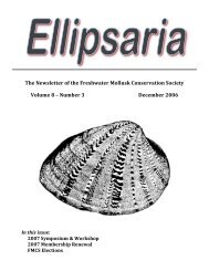 Ellipsaria - Freshwater Mollusk Conservation