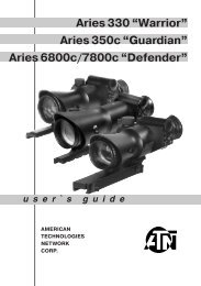 Aries 6800c/7800c - ATN night vision