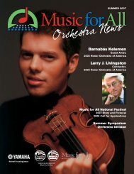 Music for All Orchestra Newsletter
