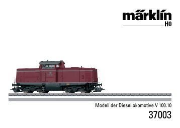Betriebsanleitung 37003 Diesellokomotive V100 DB mit TELEX ...