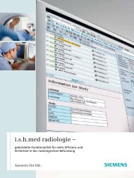 ishmed radiologie - Siemens Healthcare - Siemens AG