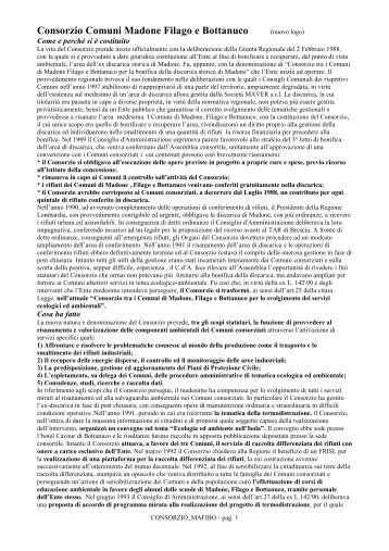 Consorzio Comuni Madone Filago e Bottanuco - Giornale dell'Isola.it